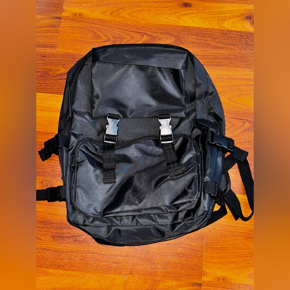 SHEIN Unisex Black Backpack